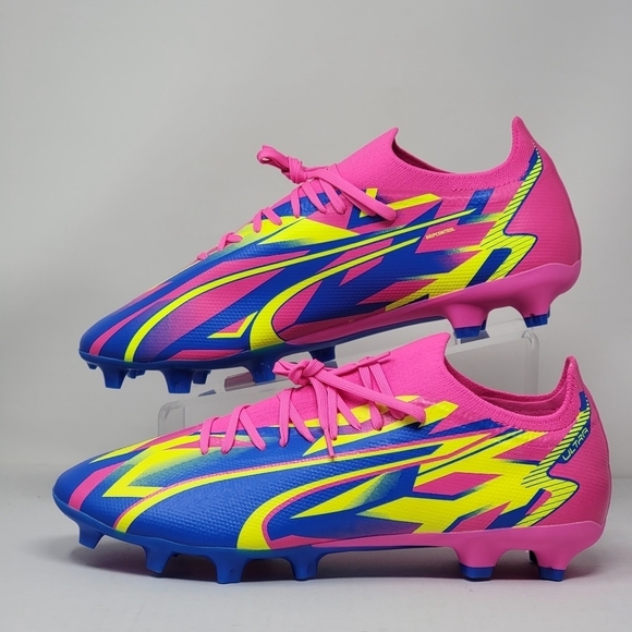 Puma Ultra Match Energy Luminous FG/MG M 107543 01 Shoes Blue Mens Size 13 New - Picture 2 of 8